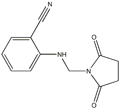 2-{[(2,5-dioxotetrahydro-1H-pyrrol-1-yl)methyl]amino}benzonitrile Structure