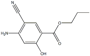 propyl 4-amino-5-cyano-2-hydroxybenzoate Structure