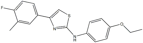 N-(4-ethoxyphenyl)-4-(4-fluoro-3-methylphenyl)-1,3-thiazol-2-amine 구조식 이미지