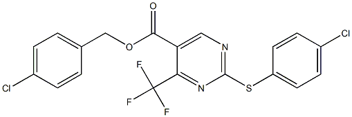 4-chlorobenzyl 2-[(4-chlorophenyl)thio]-4-(trifluoromethyl)pyrimidine-5-carboxylate Structure