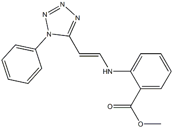 methyl 2-{[2-(1-phenyl-1H-1,2,3,4-tetraazol-5-yl)vinyl]amino}benzoate Structure