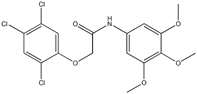 N1-(3,4,5-trimethoxyphenyl)-2-(2,4,5-trichlorophenoxy)acetamide 구조식 이미지