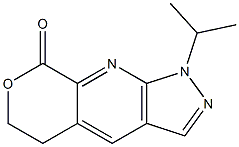 1-isopropyl-5,6-dihydropyrano[3,4-b]pyrazolo[4,3-e]pyridin-8(1H)-one 구조식 이미지