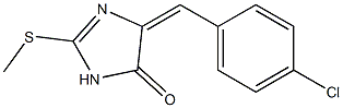 4-(4-chlorobenzylidene)-2-(methylthio)-4,5-dihydro-1H-imidazol-5-one Structure