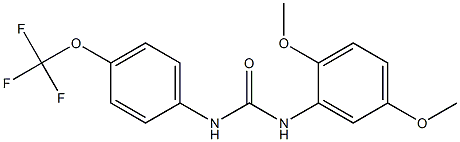 N-(2,5-dimethoxyphenyl)-N'-[4-(trifluoromethoxy)phenyl]urea Structure