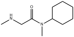 N-cyclohexyl-N-methyl-2-(methylamino)acetamide 구조식 이미지