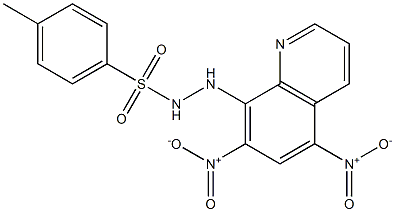 N'-(5,7-dinitro-8-quinolinyl)-4-methylbenzenesulfonohydrazide Structure