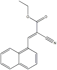 ethyl 2-cyano-3-(1-naphthyl)acrylate 구조식 이미지