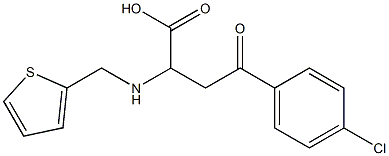 4-(4-chlorophenyl)-4-oxo-2-[(2-thienylmethyl)amino]butanoic acid Structure