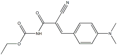 ethyl N-{2-cyano-3-[4-(dimethylamino)phenyl]acryloyl}carbamate 구조식 이미지