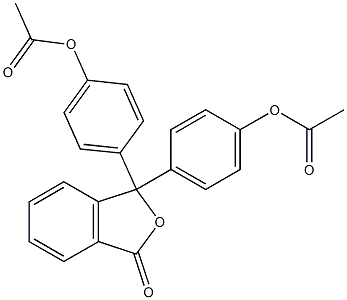 4-{1-[4-(acetyloxy)phenyl]-3-oxo-1,3-dihydroisobenzofuran-1-yl}phenyl acetate 구조식 이미지