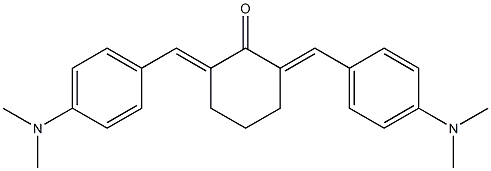 2,6-di[4-(dimethylamino)benzylidene]cyclohexan-1-one Structure