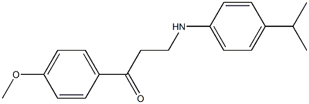 3-(4-isopropylanilino)-1-(4-methoxyphenyl)-1-propanone Structure