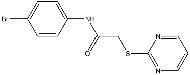 N1-(4-bromophenyl)-2-(pyrimidin-2-ylthio)acetamide Structure