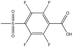 2,3,5,6-tetrafluoro-4-(methylsulfonyl)benzoic acid Structure