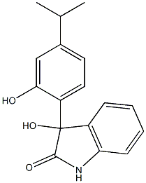 3-hydroxy-3-(2-hydroxy-4-isopropylphenyl)-1,3-dihydro-2H-indol-2-one Structure