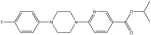 isopropyl 6-[4-(4-fluorophenyl)piperazino]nicotinate 구조식 이미지