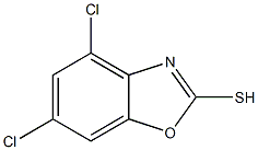 4,6-dichloro-1,3-benzoxazole-2-thiol 구조식 이미지