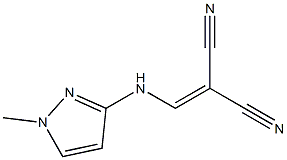 2-{[(1-methyl-1H-pyrazol-3-yl)amino]methylidene}malononitrile 구조식 이미지