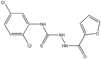 N1-(2,5-dichlorophenyl)-2-(2-furylcarbonyl)hydrazine-1-carbothioamide 구조식 이미지