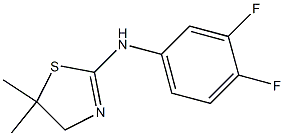 N2-(3,4-difluorophenyl)-5,5-dimethyl-4,5-dihydro-1,3-thiazol-2-amine Structure