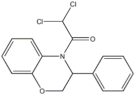 2,2-dichloro-1-(3-phenyl-2,3-dihydro-4H-1,4-benzoxazin-4-yl)-1-ethanone 구조식 이미지