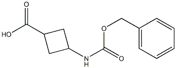 3-{[(benzyloxy)carbonyl]amino}cyclobutanecarboxylic acid 구조식 이미지