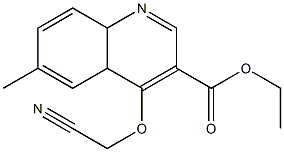 ethyl 4-(cyanomethoxy)-6-methyl-4a,8a-dihydro-3-quinolinecarboxylate 구조식 이미지