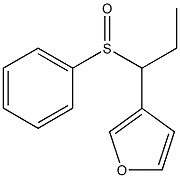 3-[1-(phenylsulfinyl)propyl]furan 구조식 이미지