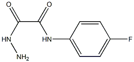 N1-(4-fluorophenyl)-2-hydrazino-2-oxoacetamide 구조식 이미지