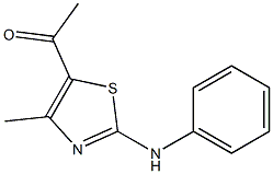 1-(2-anilino-4-methyl-1,3-thiazol-5-yl)-1-ethanone 구조식 이미지