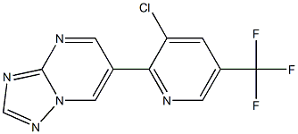6-[3-chloro-5-(trifluoromethyl)-2-pyridinyl][1,2,4]triazolo[1,5-a]pyrimidine Structure