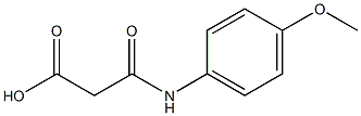 3-(4-methoxyanilino)-3-oxopropanoic acid 구조식 이미지