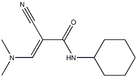 N1-cyclohexyl-2-cyano-3-(dimethylamino)acrylamide Structure