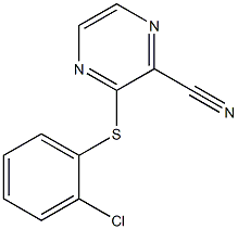 3-[(2-chlorophenyl)sulfanyl]-2-pyrazinecarbonitrile Structure