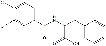 2-[(3,4-dichlorobenzoyl)amino]-3-phenylpropanoic acid 구조식 이미지