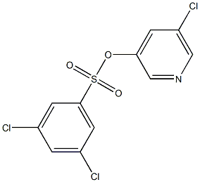 5-chloro-3-pyridyl 3,5-dichlorobenzene-1-sulfonate 구조식 이미지