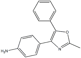 4-(2-methyl-5-phenyl-1,3-oxazol-4-yl)aniline 구조식 이미지