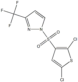 1-[(2,5-dichloro-3-thienyl)sulfonyl]-3-(trifluoromethyl)-1H-pyrazole Structure