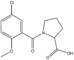 1-(5-chloro-2-methoxybenzoyl)pyrrolidine-2-carboxylic acid Structure