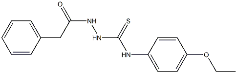 N-(4-ethoxyphenyl)-2-(2-phenylacetyl)-1-hydrazinecarbothioamide 구조식 이미지