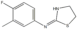 4-fluoro-3-methyl-N-(1,3-thiazolan-2-yliden)aniline Structure