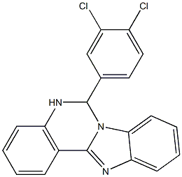6-(3,4-dichlorophenyl)-5,6-dihydrobenzo[4,5]imidazo[1,2-c]quinazoline Structure