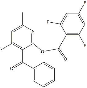3-benzoyl-4,6-dimethyl-2-pyridinyl 2,4,6-trifluorobenzenecarboxylate Structure