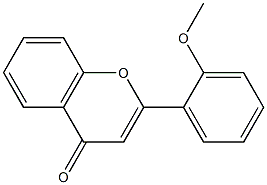 2-(2-methoxyphenyl)-4H-chromen-4-one 구조식 이미지