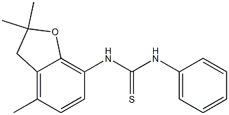 N-phenyl-N'-(2,2,4-trimethyl-2,3-dihydro-1-benzofuran-7-yl)thiourea Structure