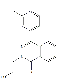 4-(3,4-dimethylphenyl)-2-(2-hydroxyethyl)-1,2-dihydrophthalazin-1-one Structure