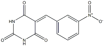 5-(3-nitrobenzylidene)hexahydropyrimidine-2,4,6-trione Structure