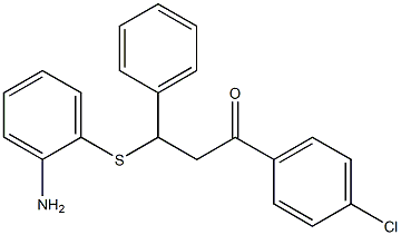 3-[(2-aminophenyl)thio]-1-(4-chlorophenyl)-3-phenylpropan-1-one 구조식 이미지