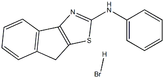 N-phenyl-8H-indeno[1,2-d][1,3]thiazol-2-amine hydrobromide Structure